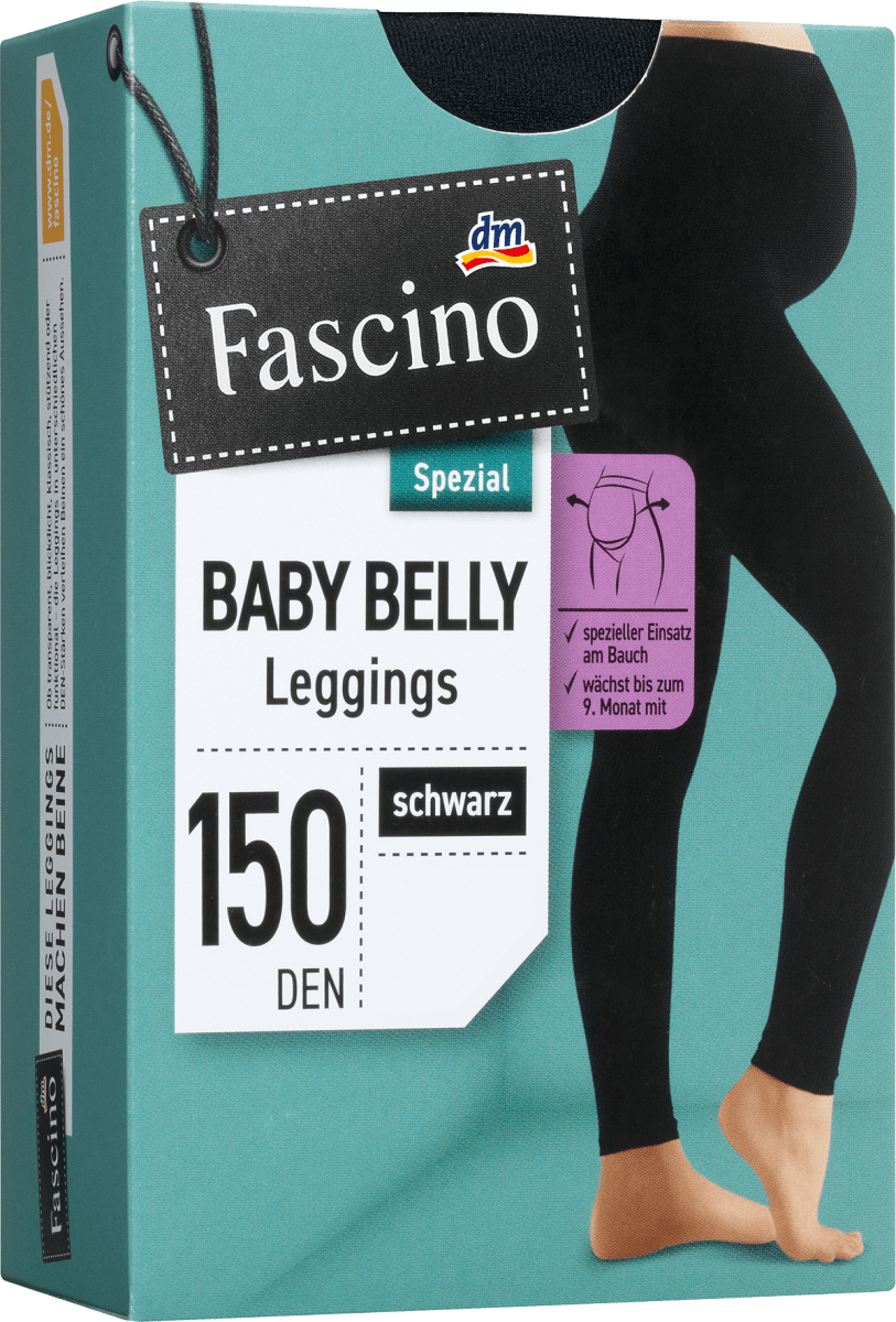 Schwangerschafts-Leggings schwarz Gr. 42/44, 150 DEN, 1 St