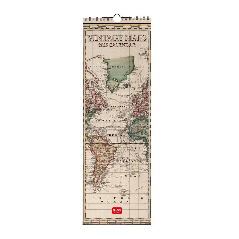 Calendario de pared 2025 - 16 x 49 cm