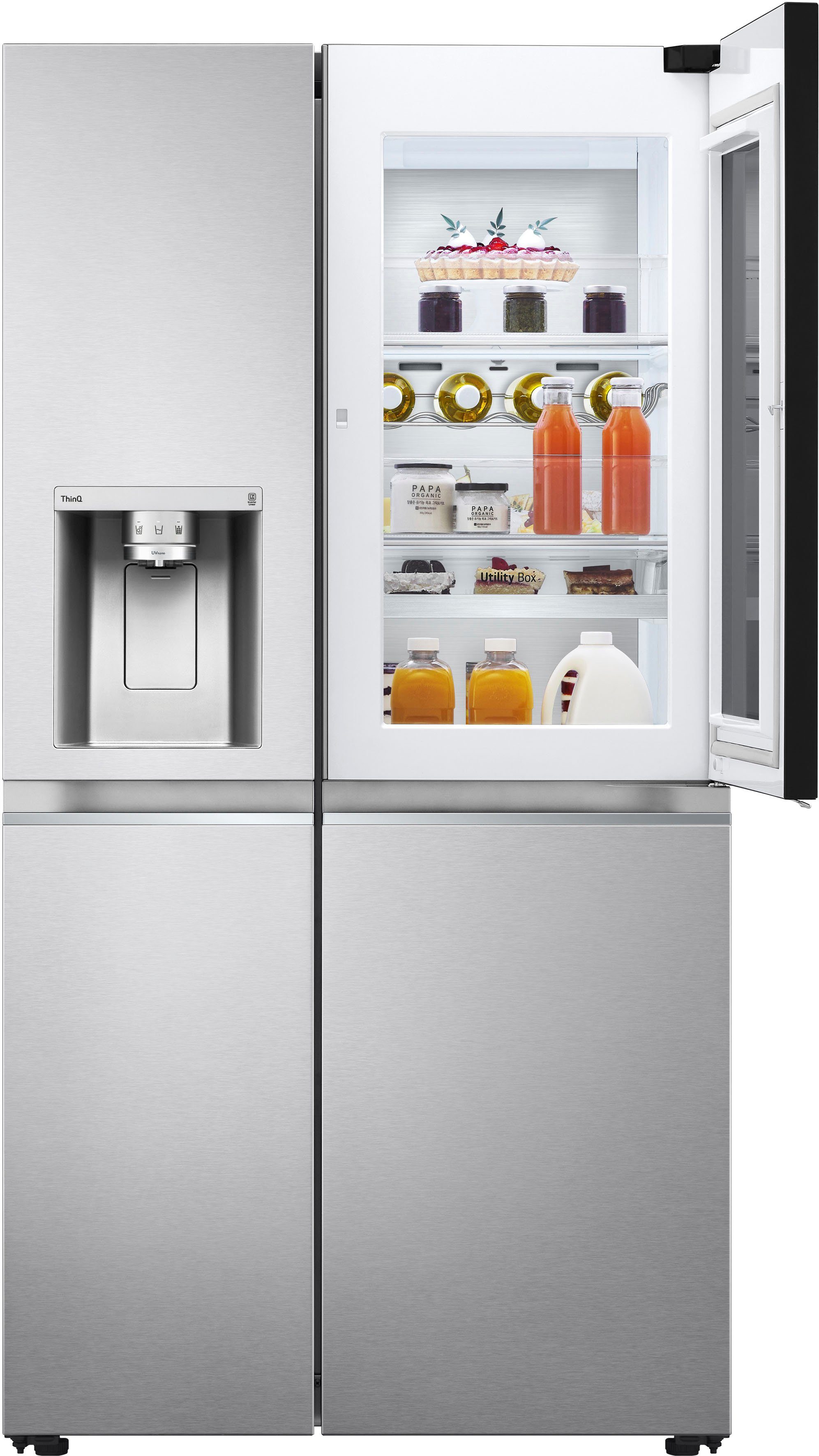 LG Side-by-Side GSXV90BSAE, 179 cm hoch, 91,3 cm breit, InstaView™