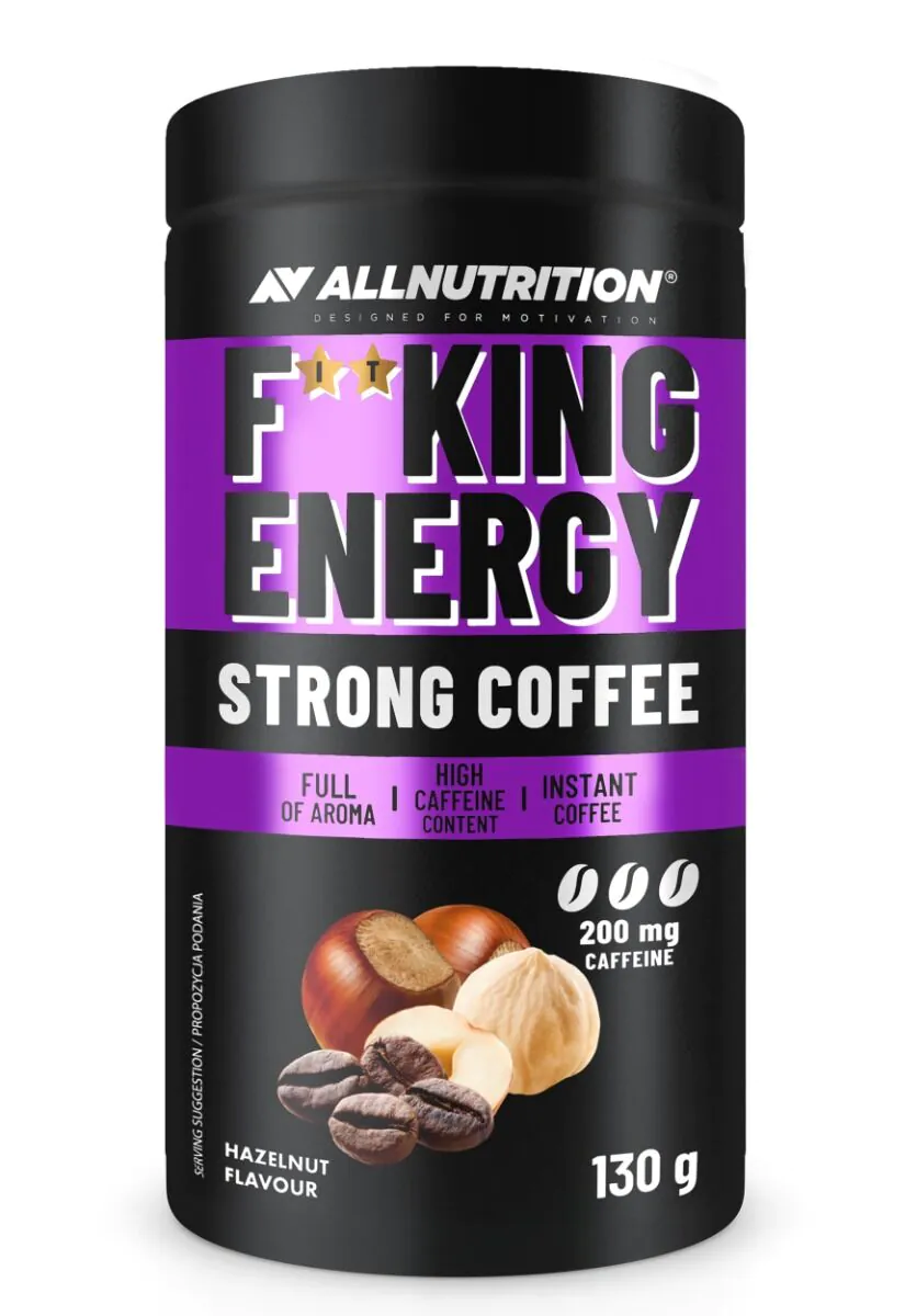 Allnutrition Fitking Energy Strong Coffee Hazelnut - instant kafa 130 g