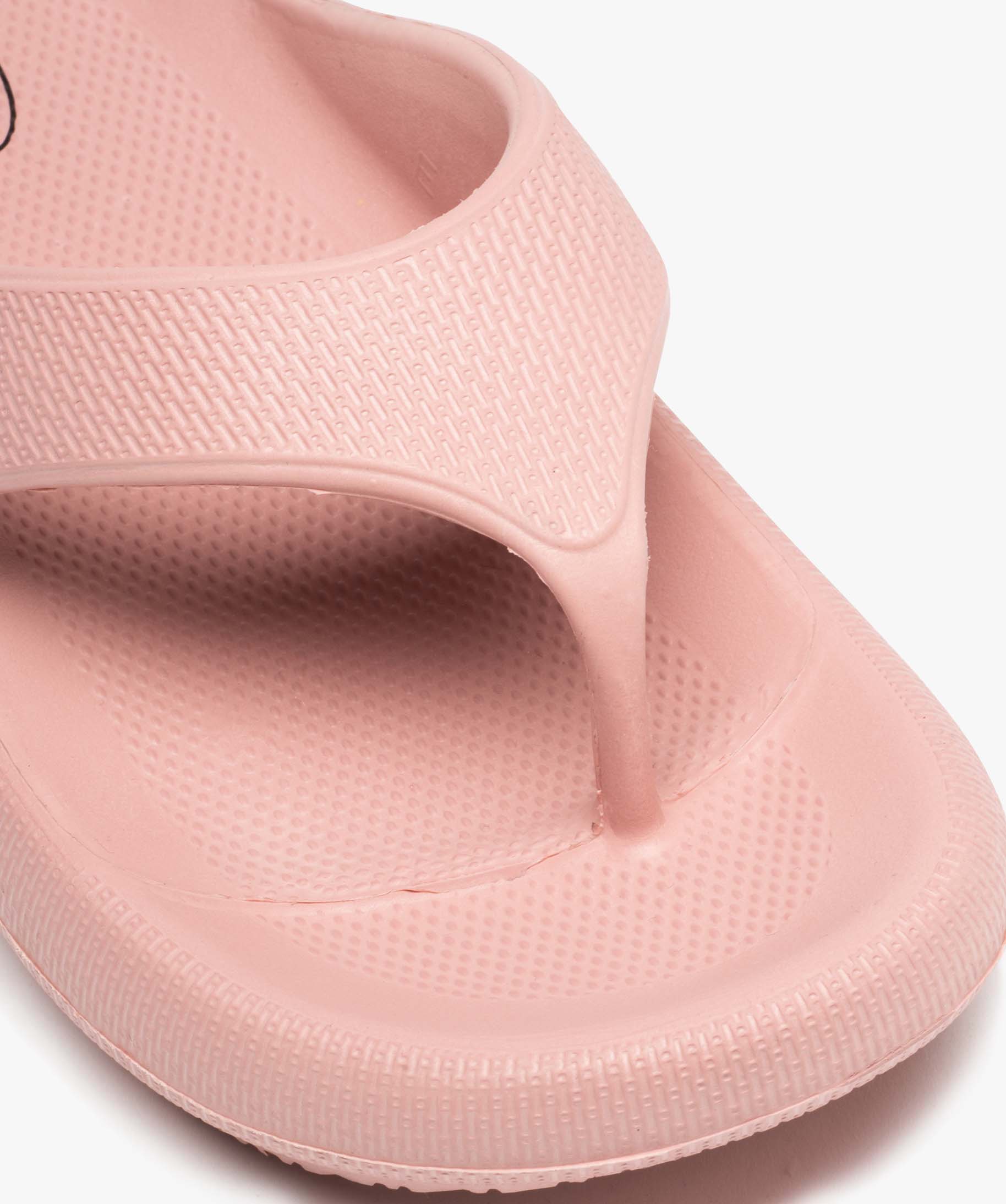 Tong femme unies à semelle plateforme extra-large - Beppi rose | GEMO