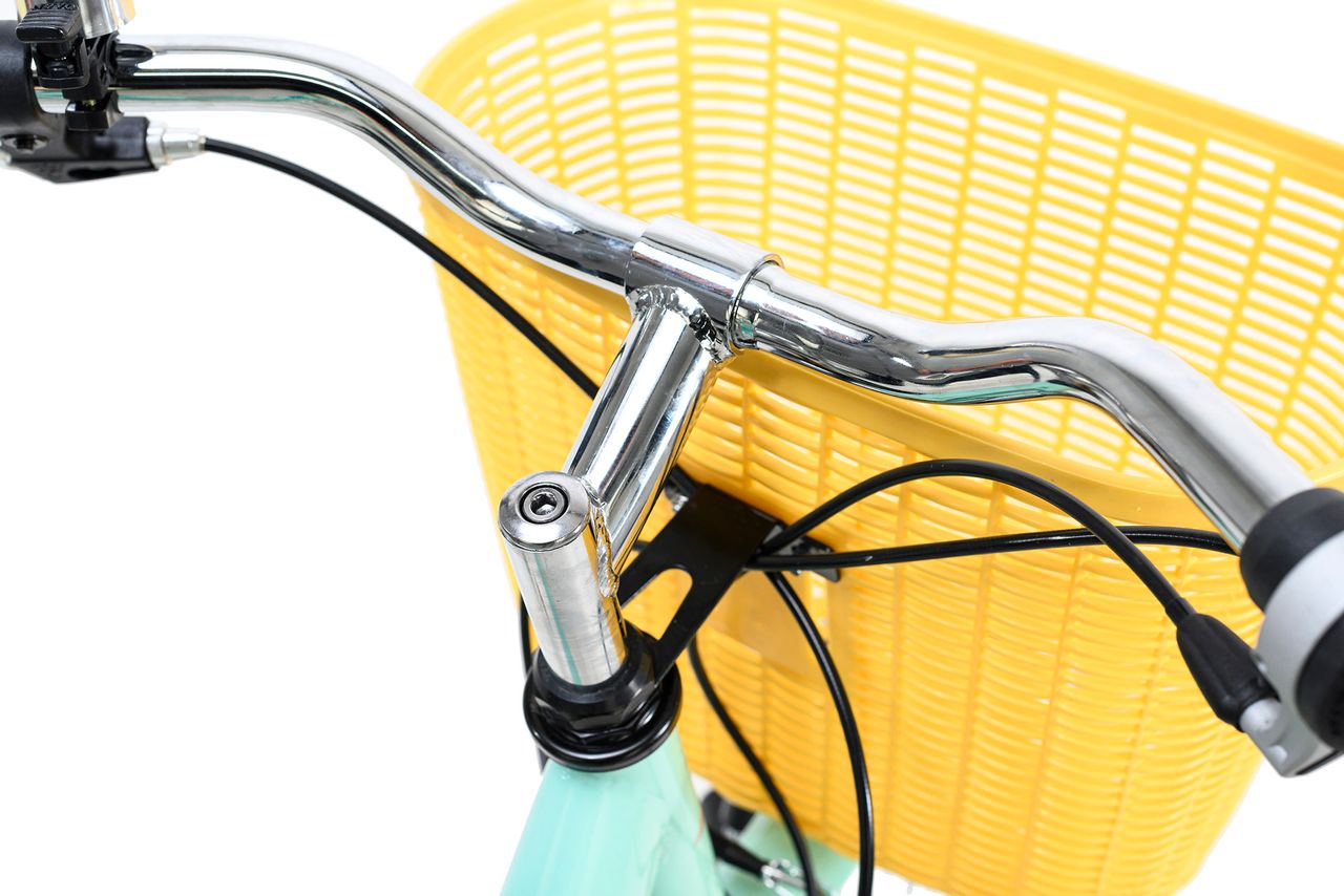 KS Cycling Damenfahrrad 26'' Cantaloupe mint mit Korb RH 44 cm