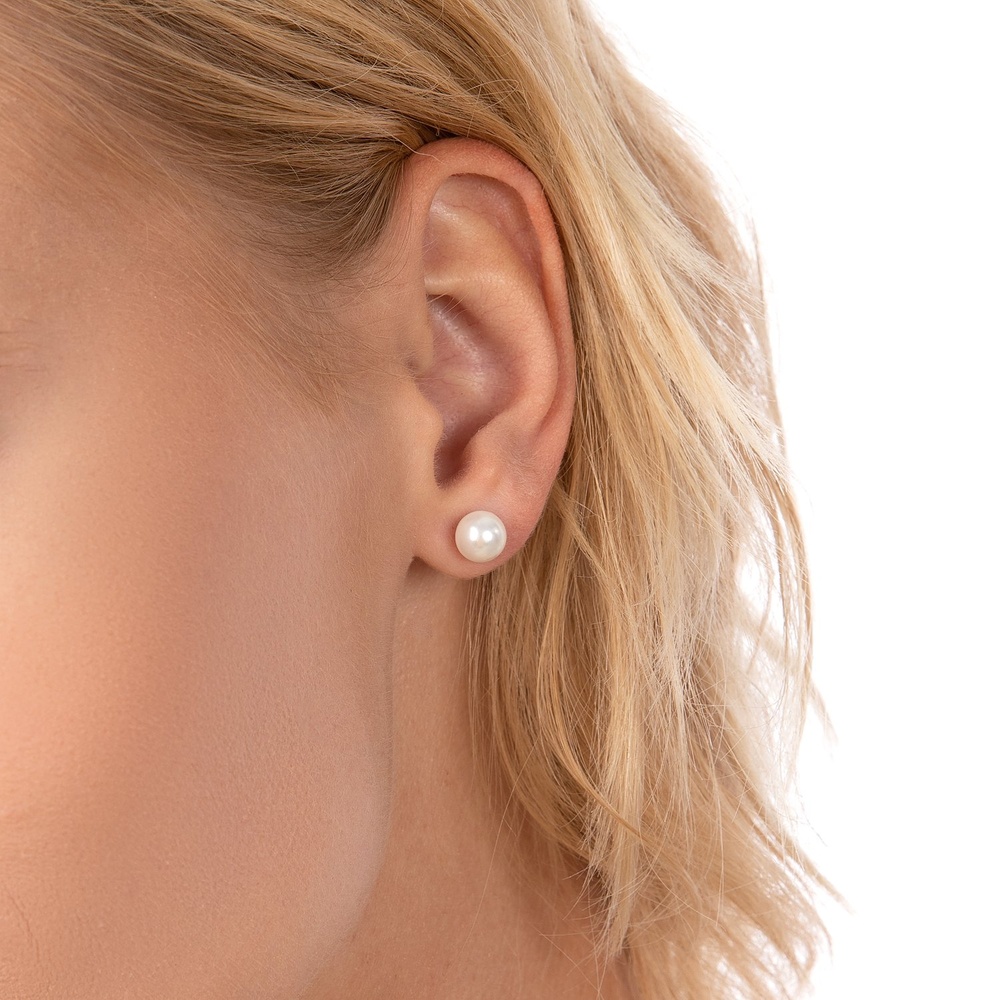 FAVS Boucles d'oreilles à fermoir à poussette Acier inoxydable Boucles d'oreilles