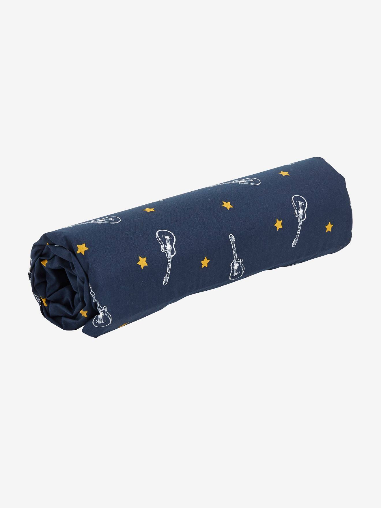 Drap-housse enfant ROCK STAR marine foncé