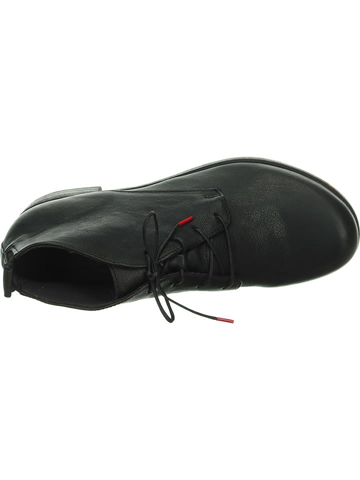 Think! Leder-Ankle-Boots in Schwarz günstig kaufen