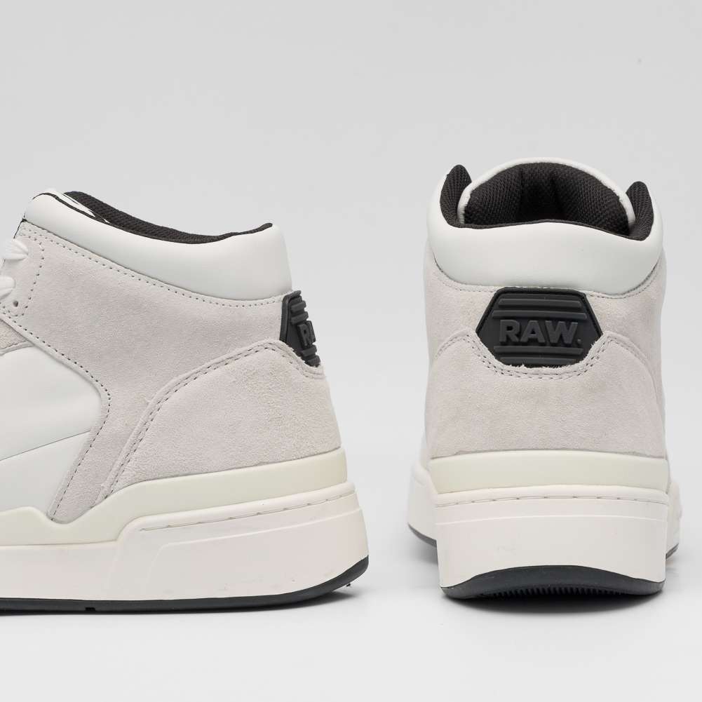 G-STAR RAW ATTACC Mid Basic Herren Leder Sneaker 2212 040711 WHT
