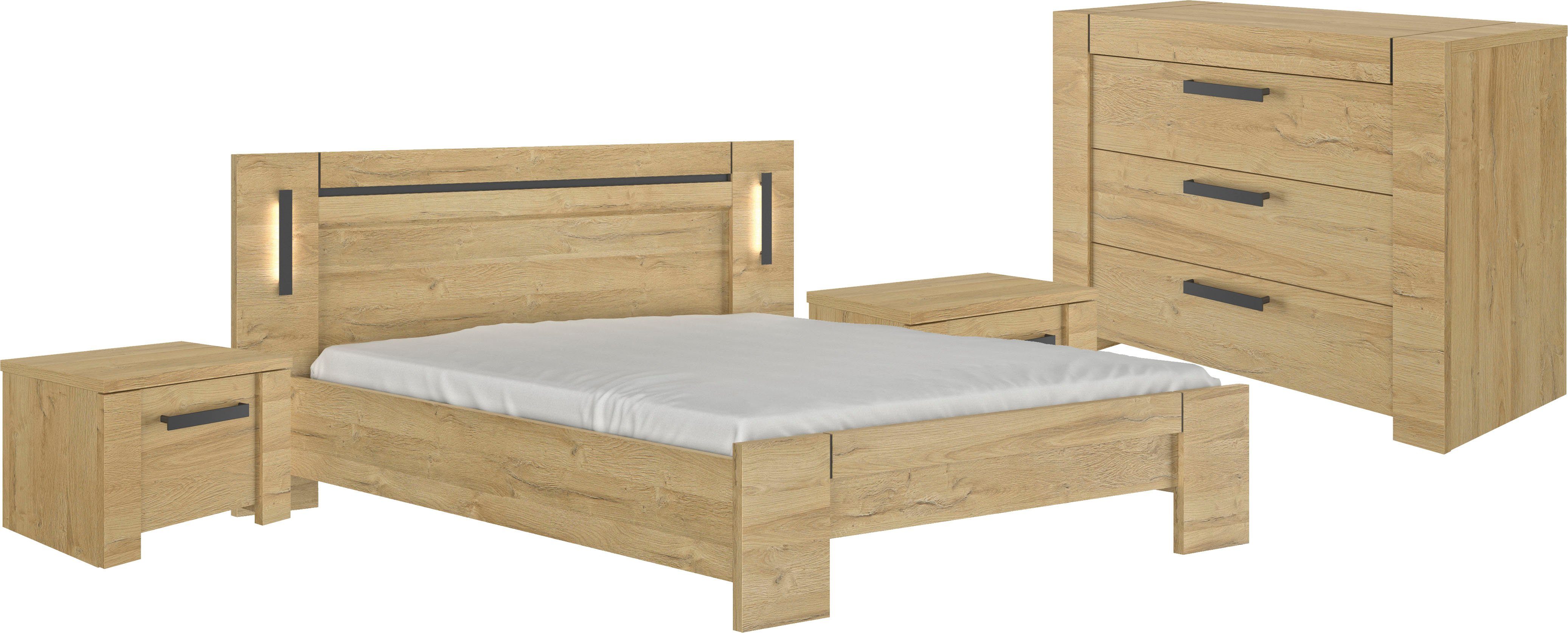 Gami Schlafzimmer-Set Sofia, (4-St)
