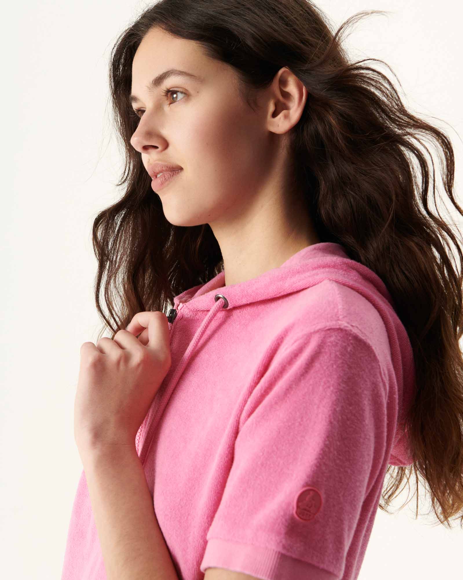 Robe éponge Rose intense Meg