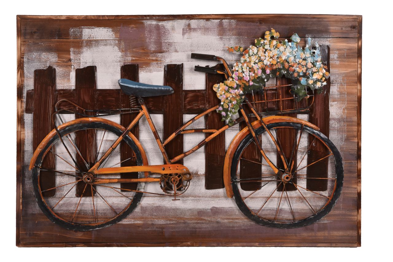 INTERIA Home&Living 3D Metallbild Fahrrad