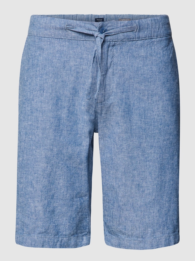 Shorts mit elastischem Bund in blau