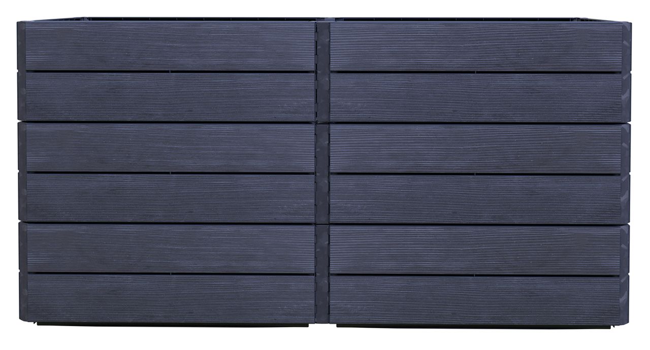 Garantia ERGO QUADRO 2 L 75 Hochbeet Wood, inkl. Wassersparsystem