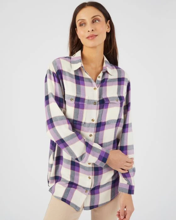 Chemise tunique à carreaux