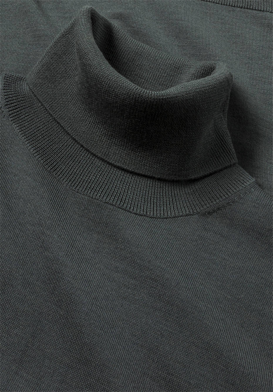 Rollkragenpullover aus reiner Bio-Merinowolle