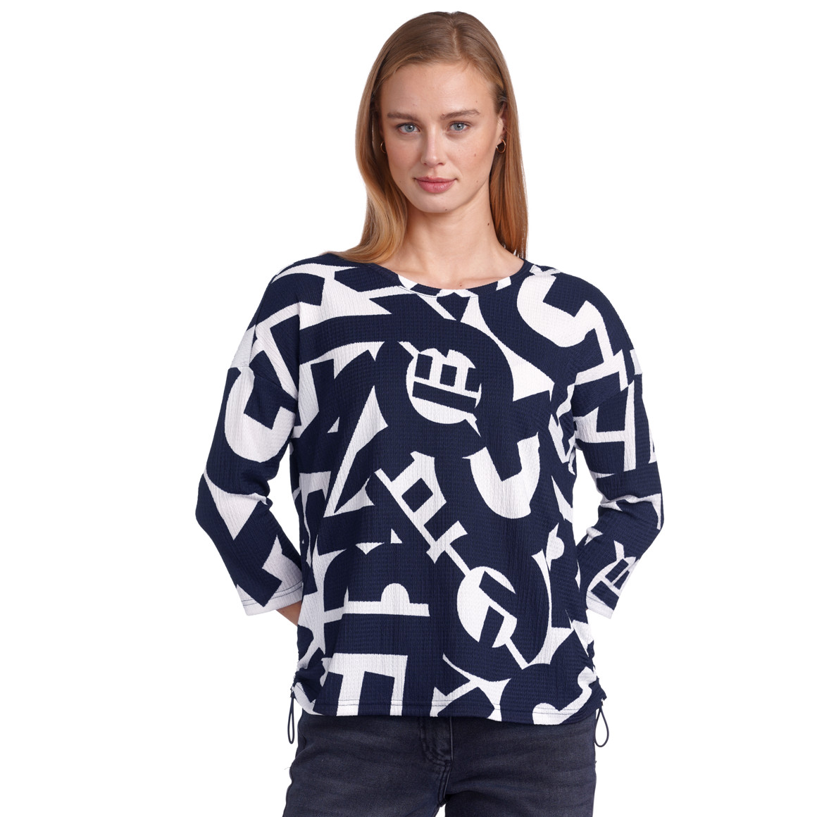 Damen Shirt mit Raffung