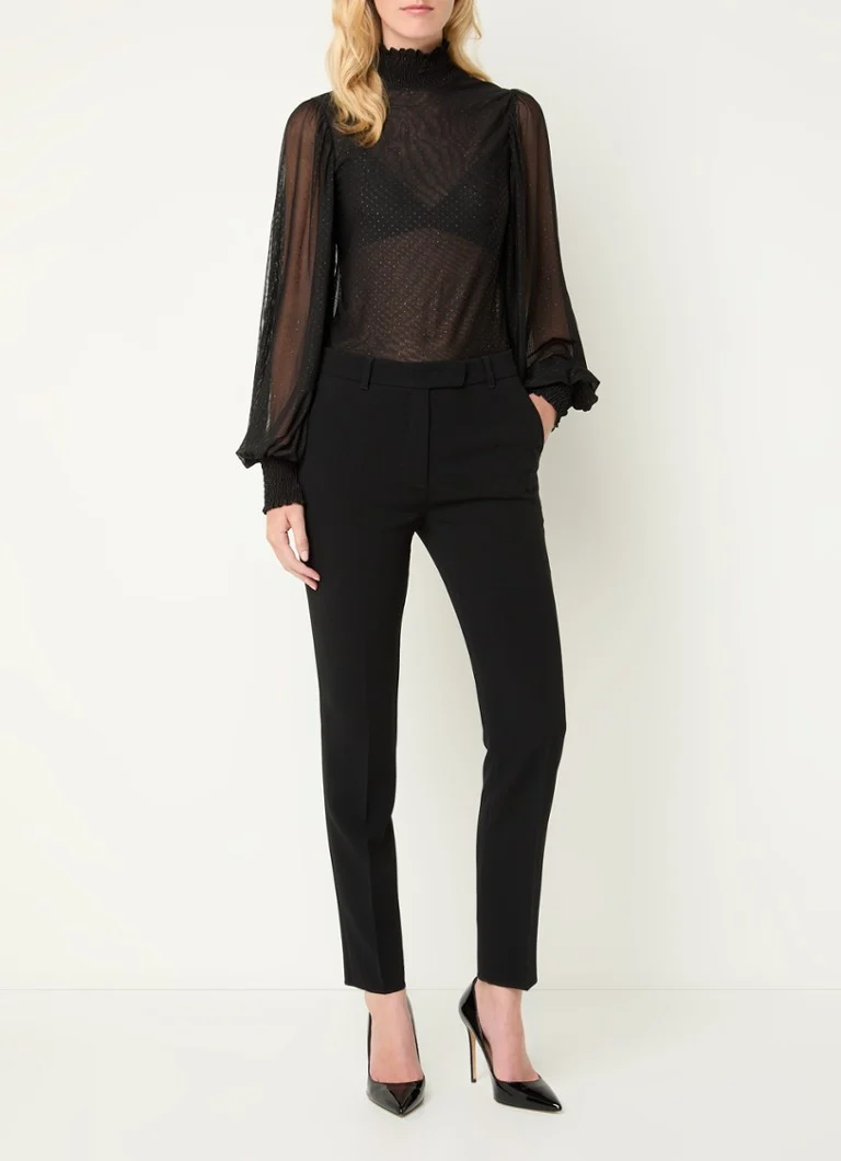 Bruuns Bazaar Silke semi-transparent top with dots print