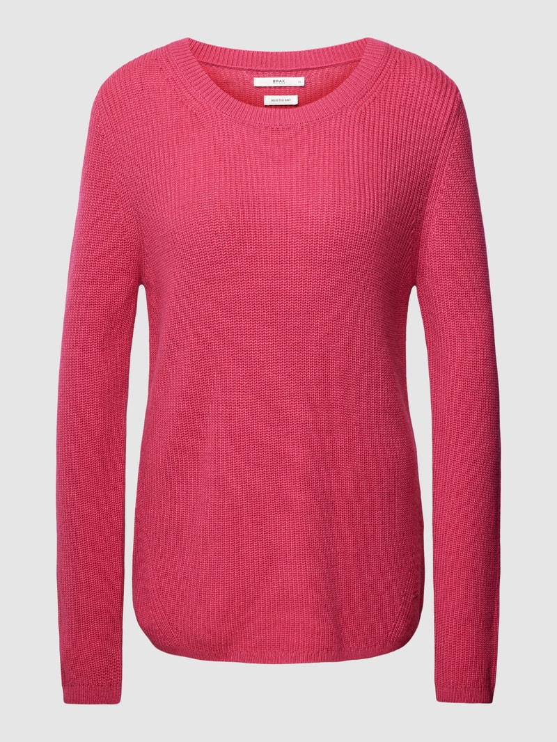 Pullover mit Rundhalsausschnitt Modell 'Liz' in pink