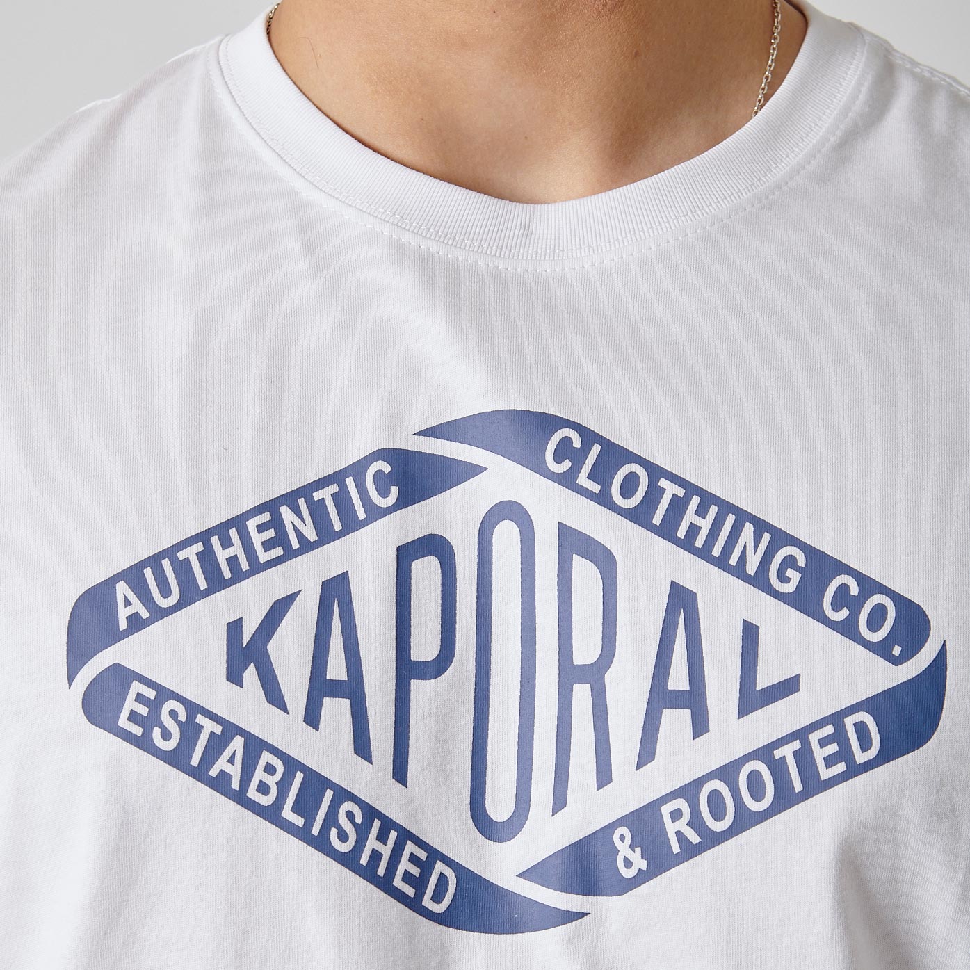 RAZ    T-shirt blanc homme 100% coton