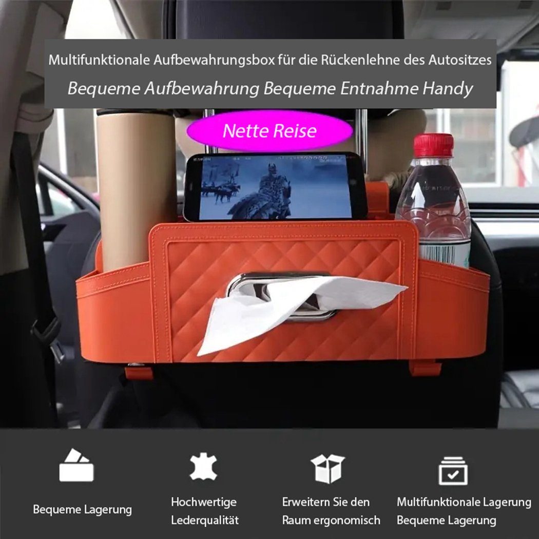 TUABUR Auto-Rückenlehnentasche Auto Sitz Zurück Lagerung Box Auto Multi-funktionale Lagerung Box