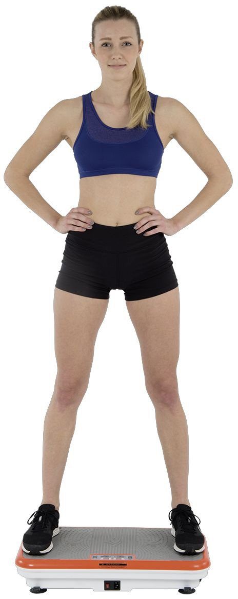 MediaShop Vibrationsplatte VIBROSHAPER, 200 W, 3 Intensitätsstufen, (Set, mit Trainingsbändern)