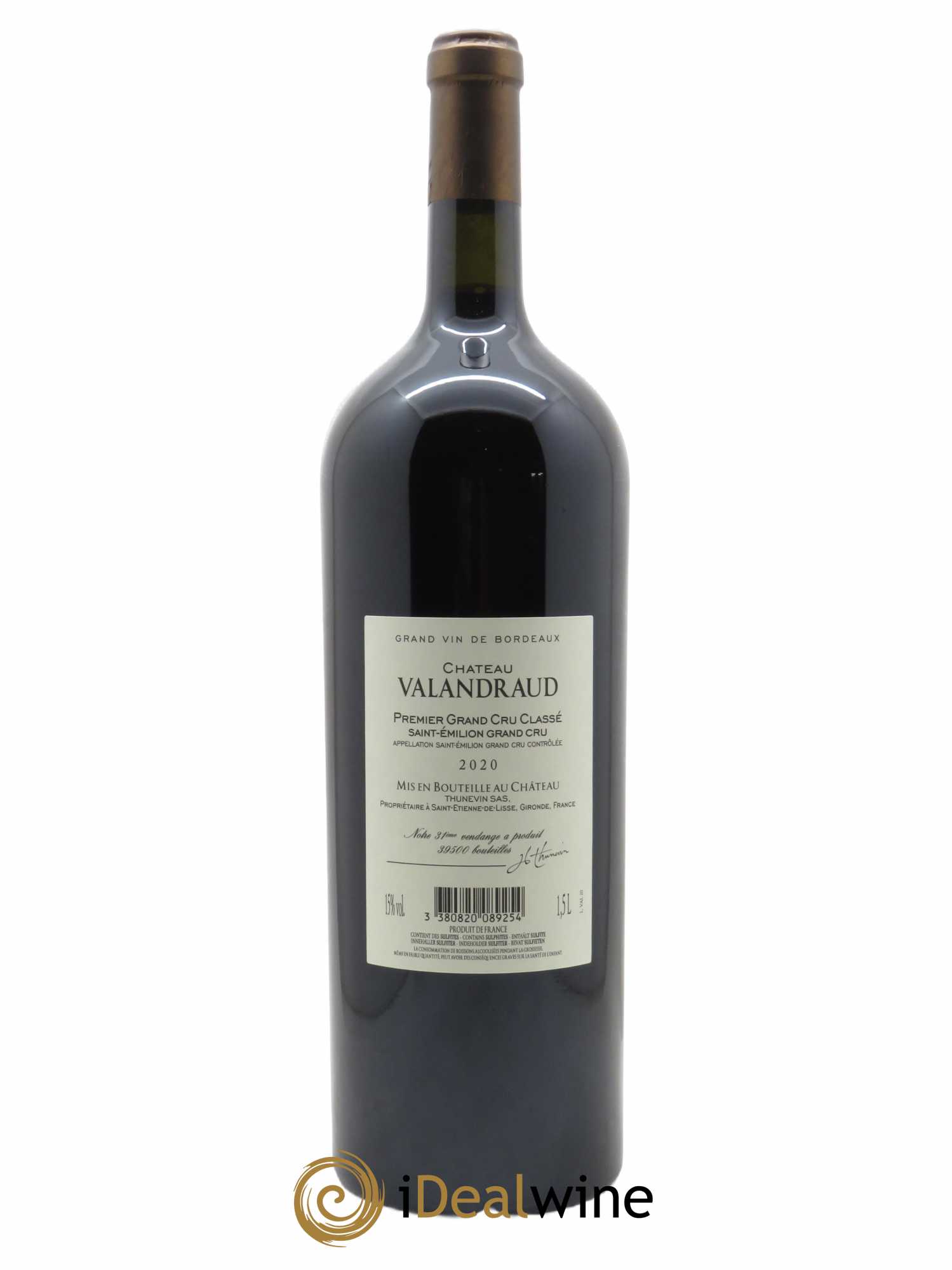 Château de Valandraud 1er Grand Cru Classé B (depuis 2012)  2020 - Lot de 1 Magnum