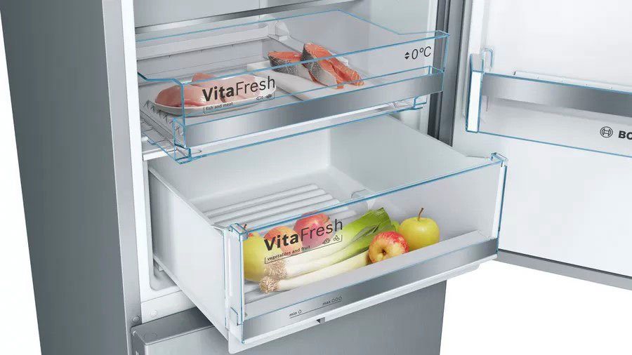 BOSCH Kühl-/Gefrierkombination KGE398IBP/6 KGE398IBP, 201 cm hoch, 60 cm breit