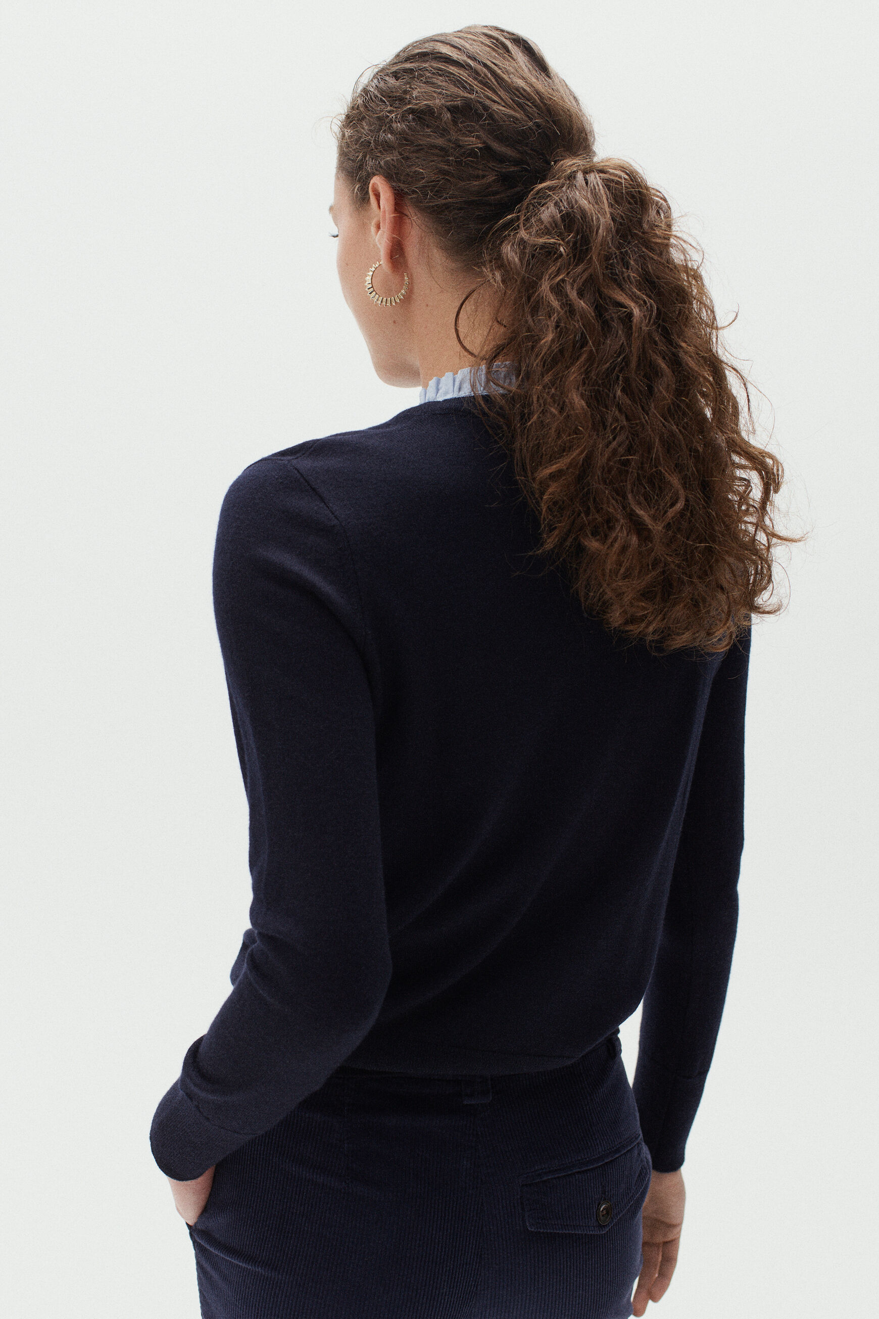 pull meryblue bleu marine femme