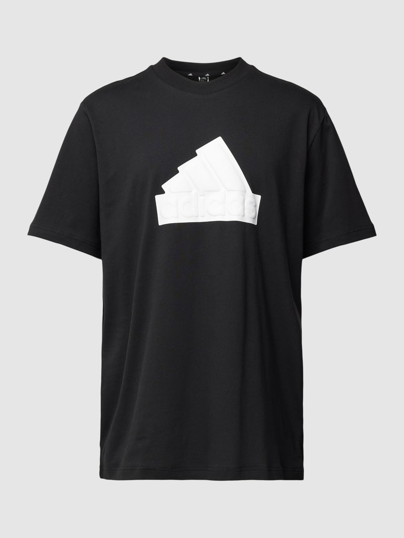 Oversized T-Shirt aus reiner Baumwolle in schwarz