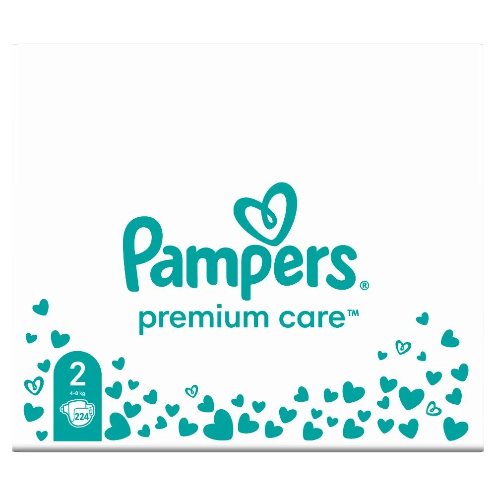 „Pampers Premium Care“ sauskelnės (2) Mini, 224 vnt.
