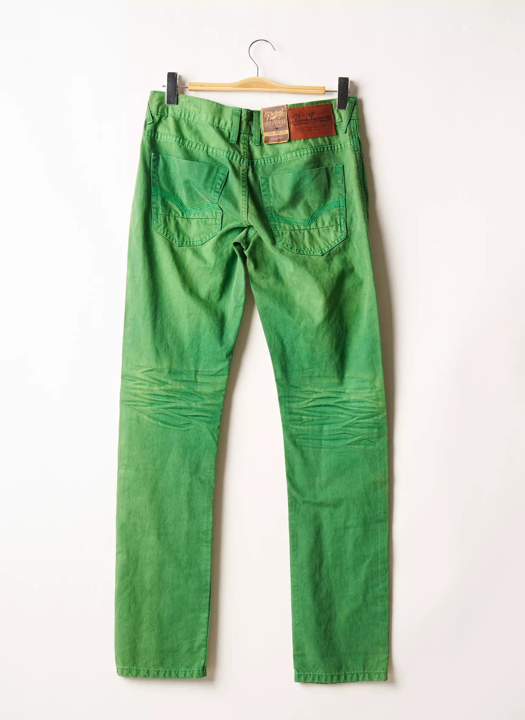 Petrol Industries Jeans Coupe Droite Homme couleur vert