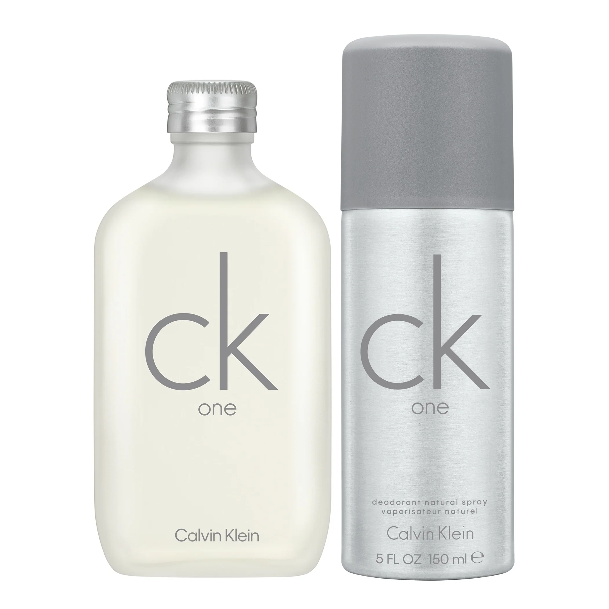Ck One CAJA DE REGALO CK One Eau de Toilette + Desodorante en spray - Sets de regalo de perfume unisex, Set de regalo de perfume para mujer, Set de regalo de perfume para hombre, Eau de Toilette unisex, Eau de Toilette