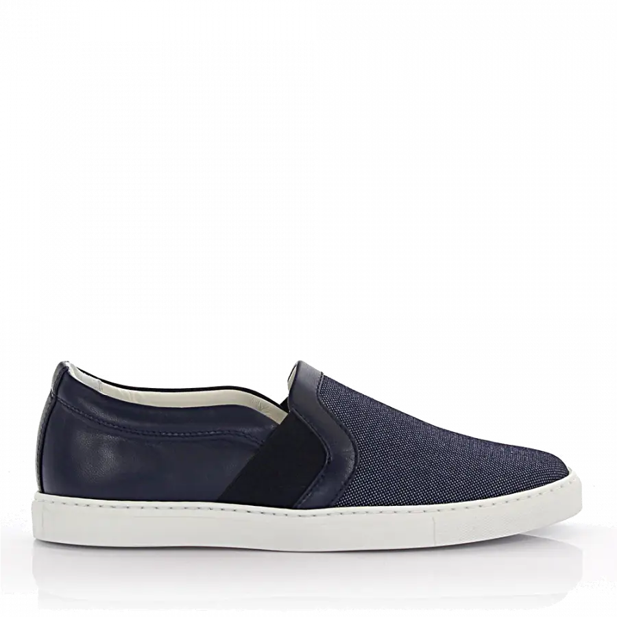 Lanvin - Slip-on Sneaker Leder blau - blau