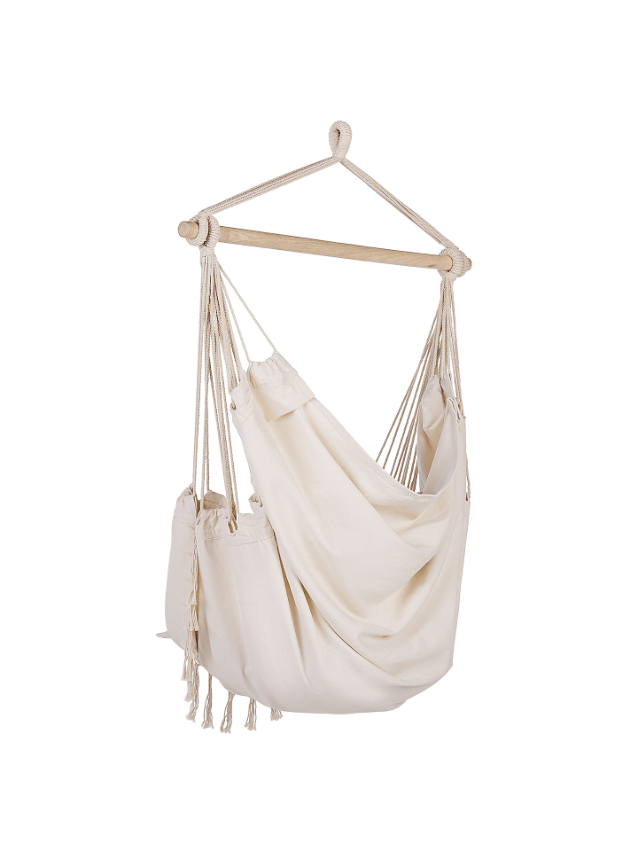 Beliani Hängesessel BONEA in Beige - (W) 95 x (H) 125 x (L) 55 cm günstig kaufen onesize