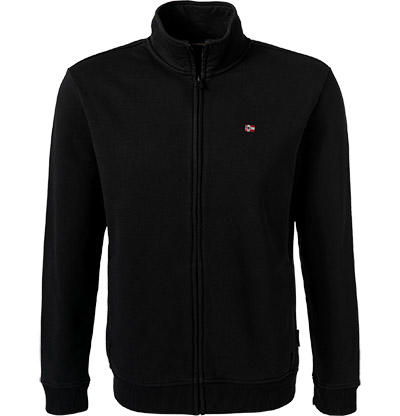 NAPAPIJRI, Sweatjacke, Regular Fit, Baumwolle, schwarz
