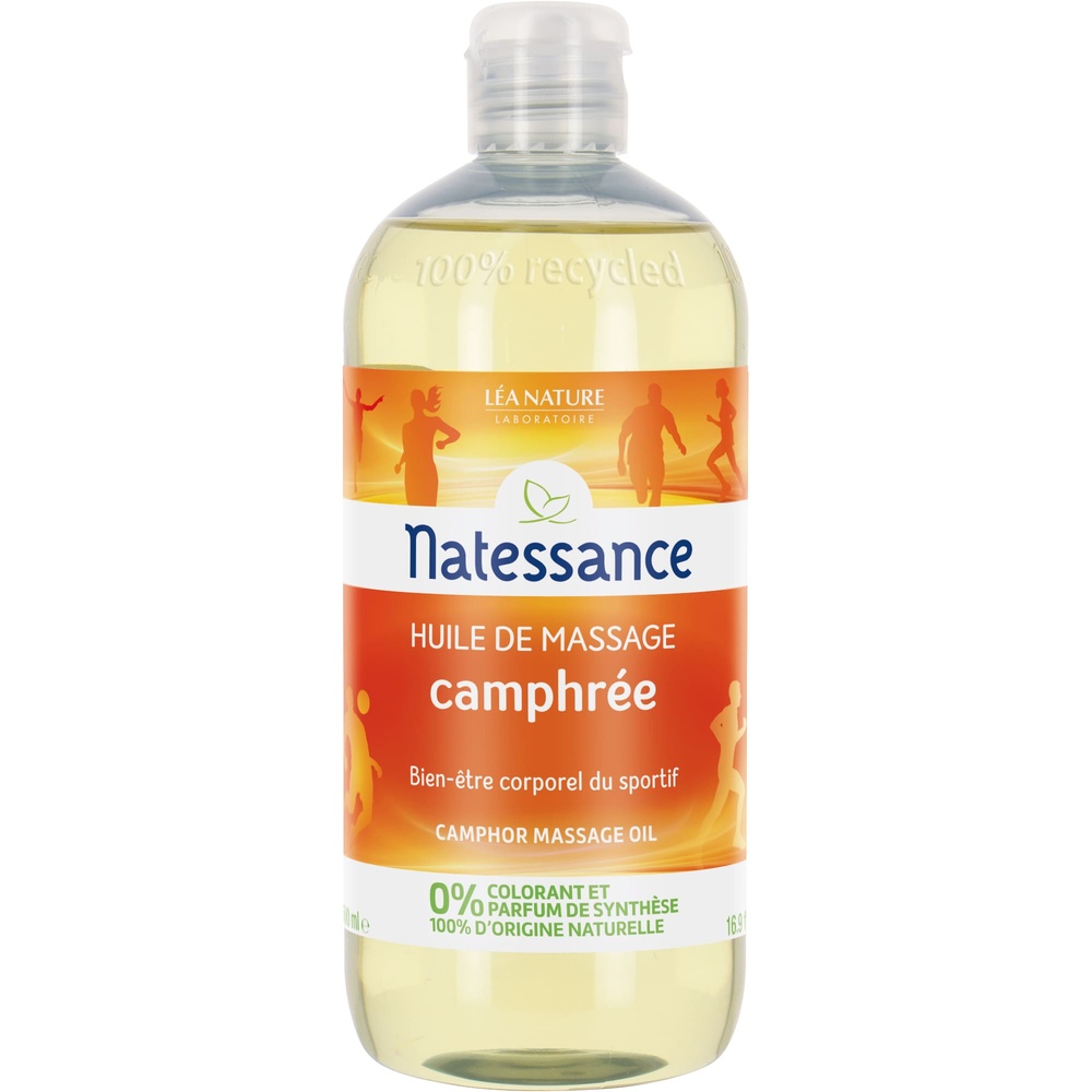 natessance Huile de massage Camphrée Huile