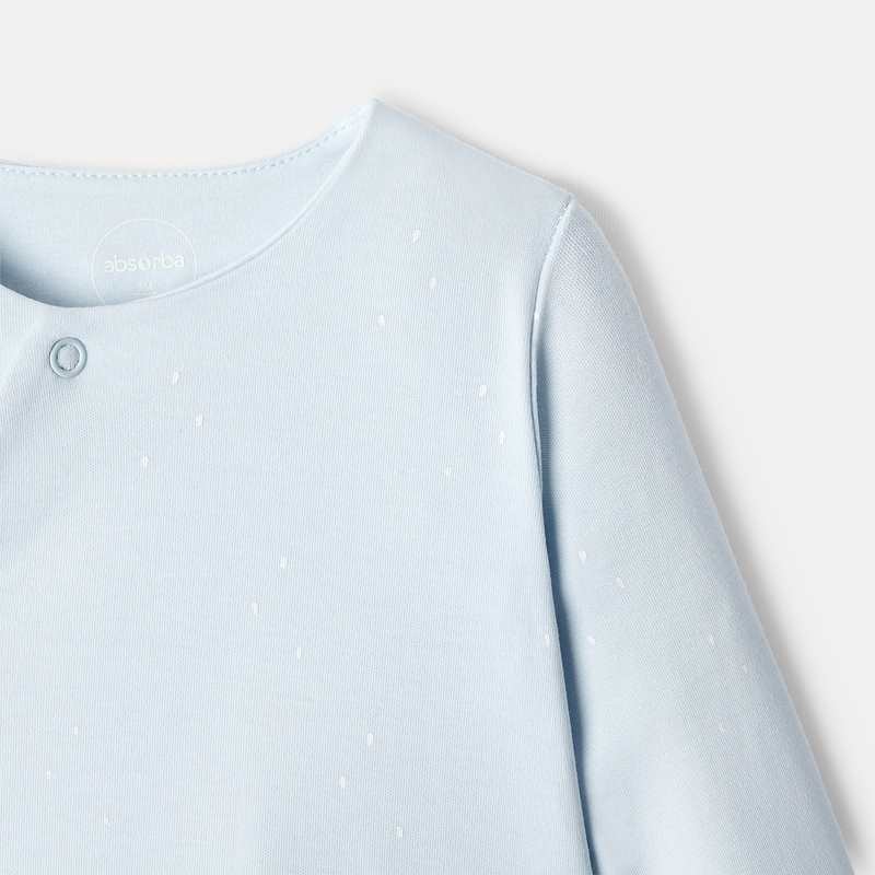 Dors-bien en coton bio matelassé bleu naissance Absorba