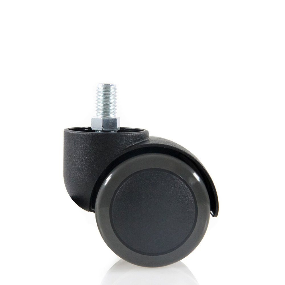 hjh OFFICE Stuhlrolle Stuhlrollen 5x ROLO M10/50mm Metall, Kunststoff, (5er Pack)