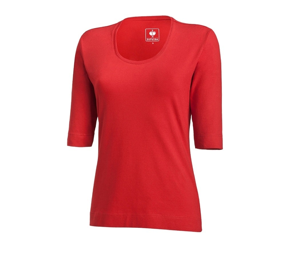 e.s. Shirt 3/4-Arm cotton stretch, Damen