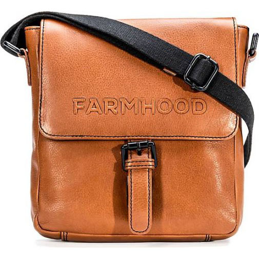 FARMHOOD Memphis Umhängetasche Leder 22 cm