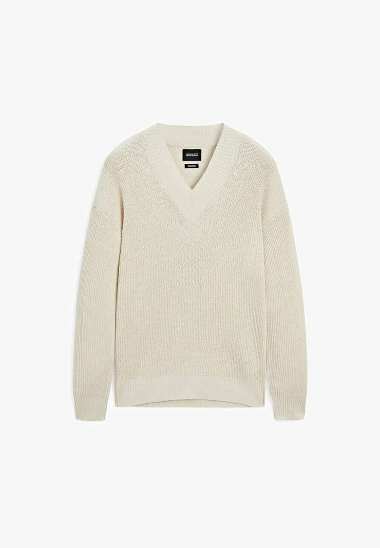 Suéter Massimo Dutti EDICIÓN LIMITADA MEZCLA CUELLO EN V