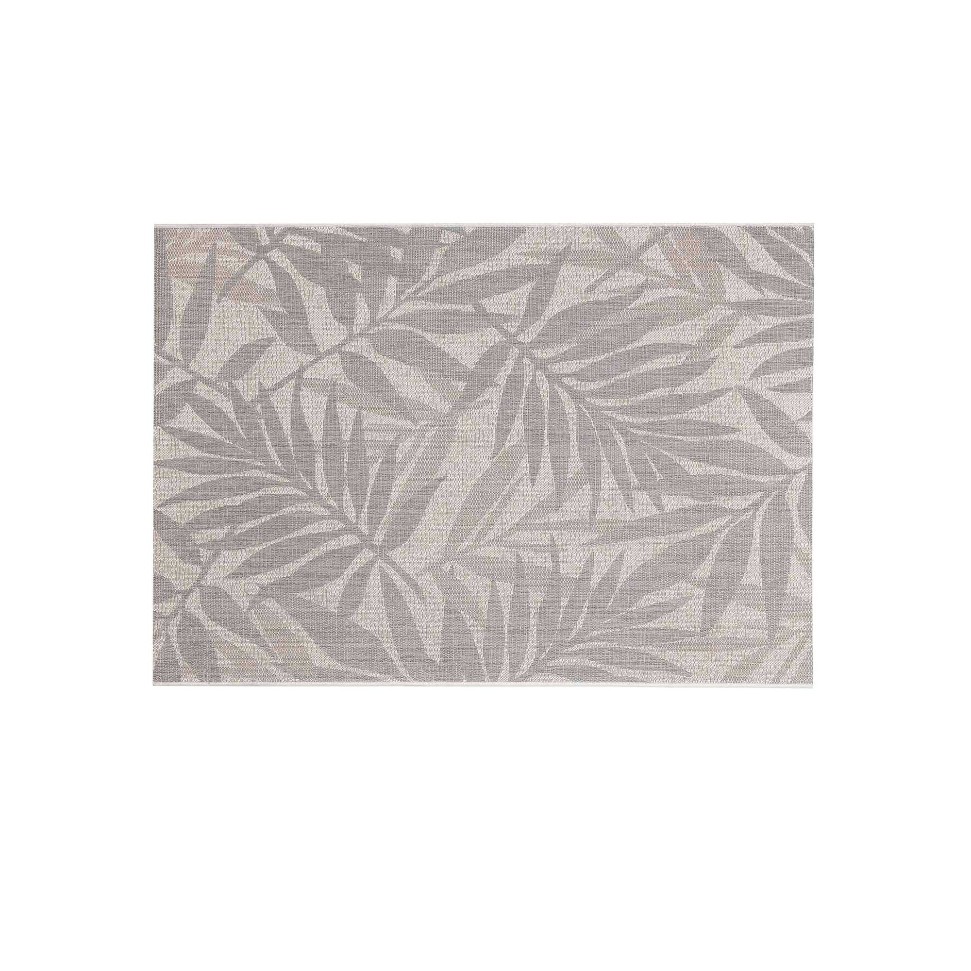 Tapis décoratif rectangulaire, imprimé feuilles de palmier