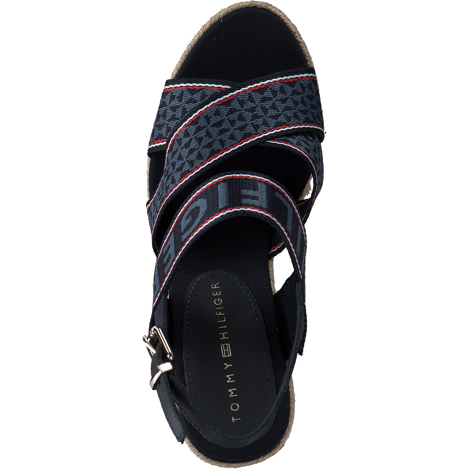 Tommy Hilfiger FW0FW06355, Keilsandaletten, Damen, Blau