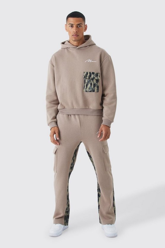 Man Signature Camouflage Trainingsanzug mit Cargo-Taschen