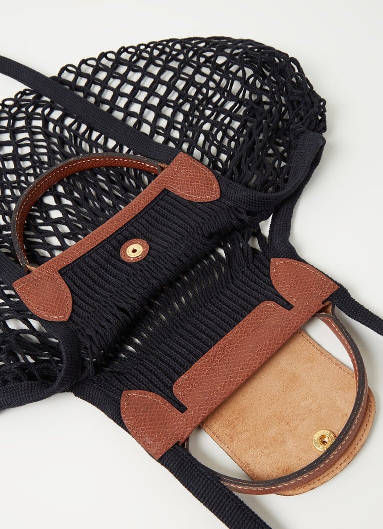 Sac à main Longchamp Le Pliage Filet avec détails en cuir