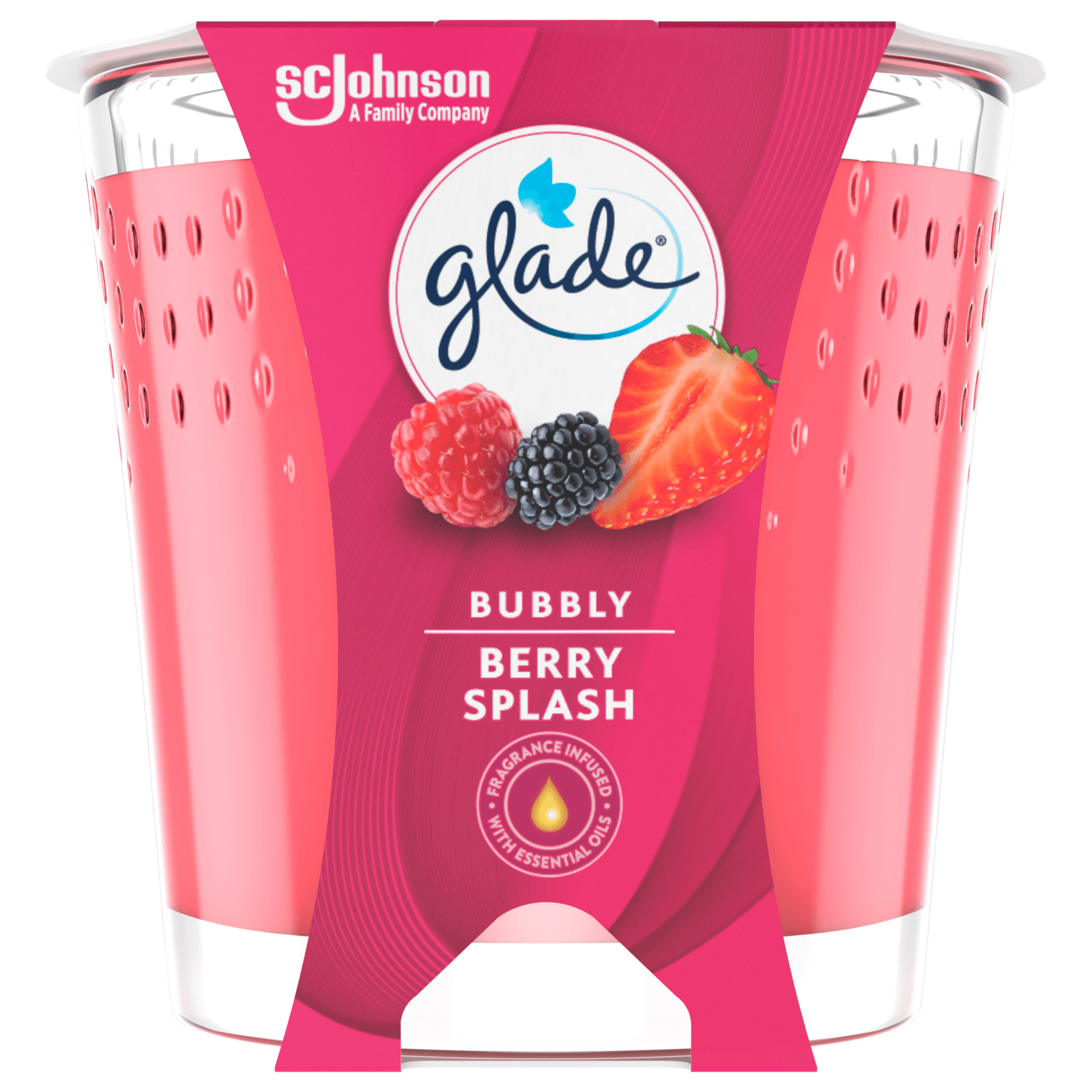 Glade Duftkerze Bubbly Berry 129g