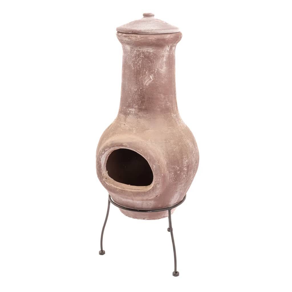 REDFIRE® Feuerstelle Kaminofen Salamanca Dunkelrot 36 x 36 x 85 cm Ton