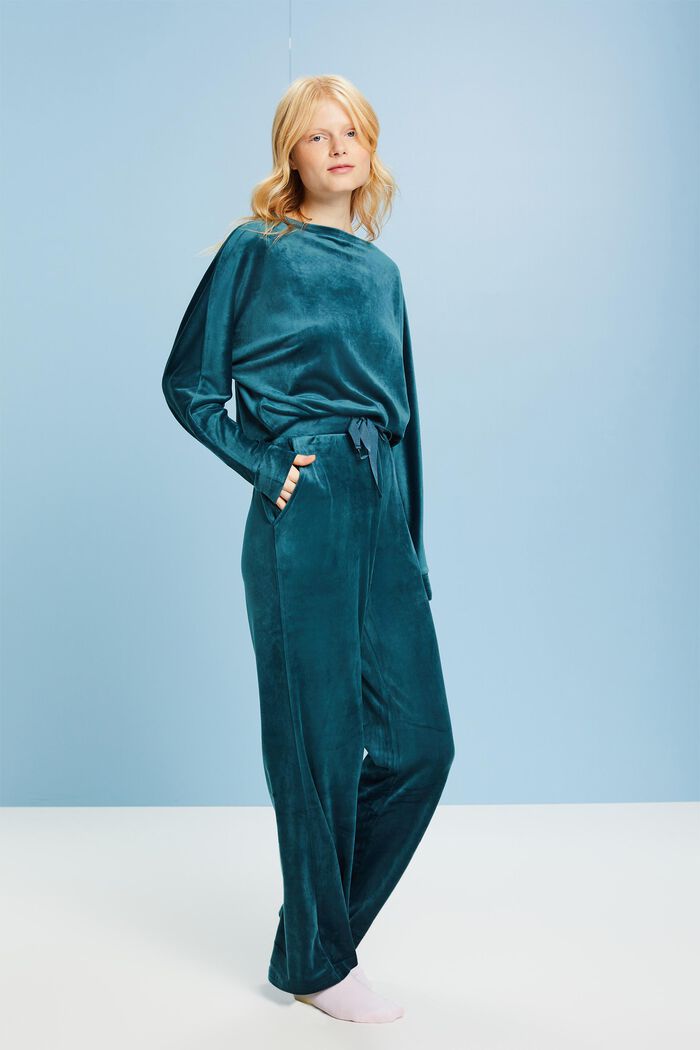 Loungewear-Sweatshirt aus Samt