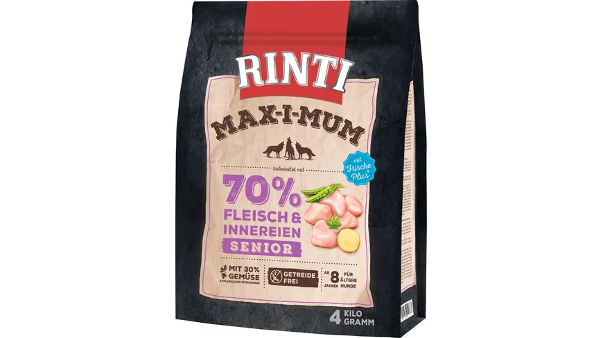 RINTI Hundenassfutter MAX-I-MUM Senior Huhn 4 kg