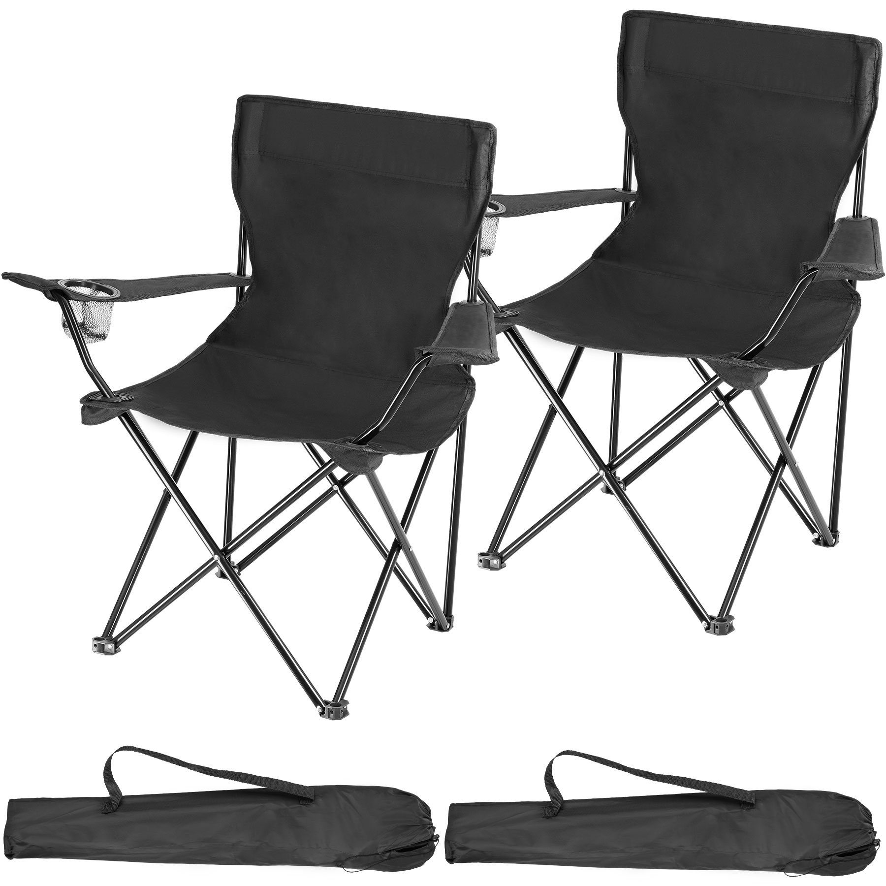 tectake Campingstuhl Gil (2er Set, 2 St), Zusammenklappbar