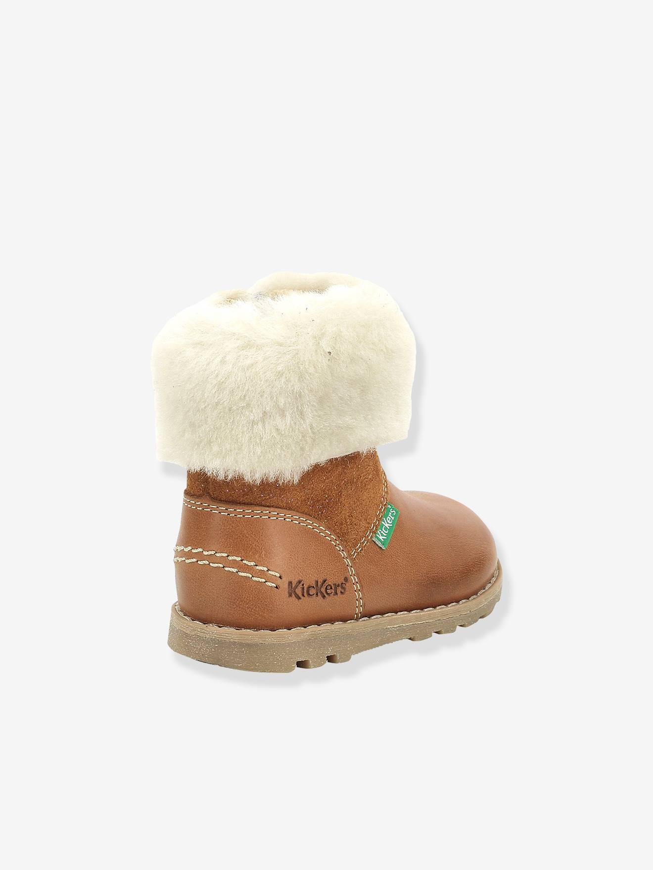 Kickers Mädchen Baby Lauflern-Boots NONOFUR KICKERS - karamell