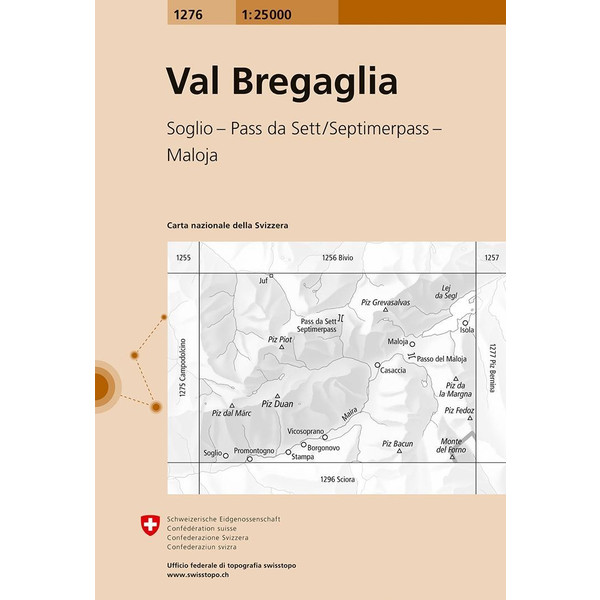Swisstopo 1 : 25 000 Val Bregaglia - Wanderkarte